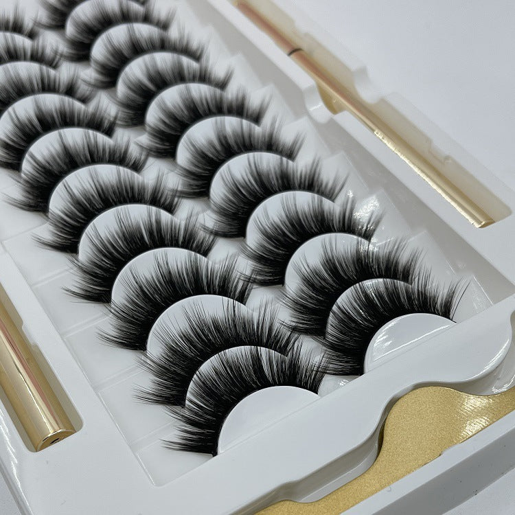 10 Pairs Of Non-bleaching, Long-lasting Waterproof Magnetic False Eyelashes - All Things Beauty -